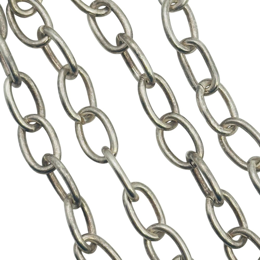 Lot 425: Sterling Cable Chain Toggle Clasp Necklace