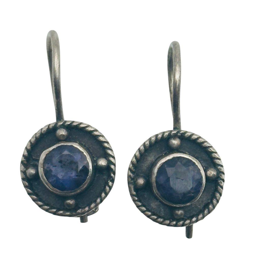 Lot 428: Sterling Amethyst Earrings