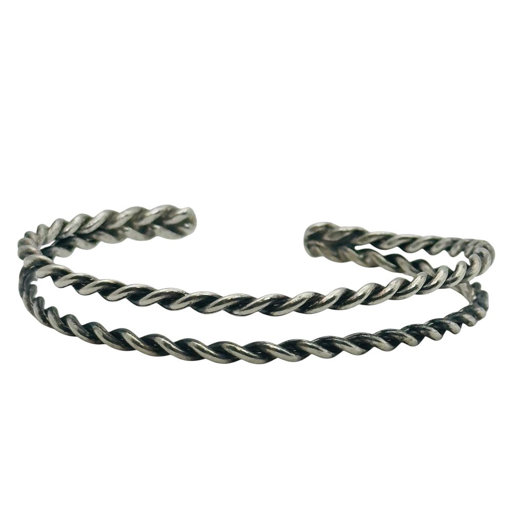 Lot 440: Sterling Twisted Cuff Bracelet