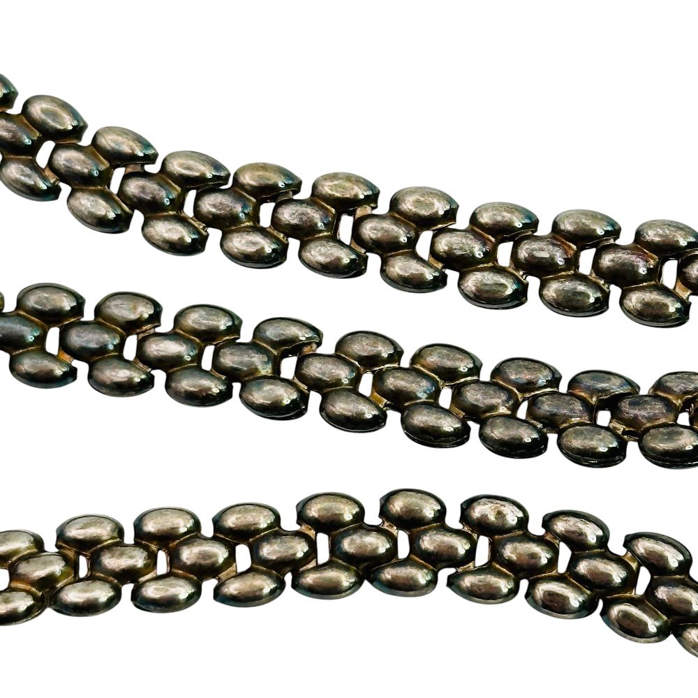 Lot 455: Italy Sterling Link Chain Necklace