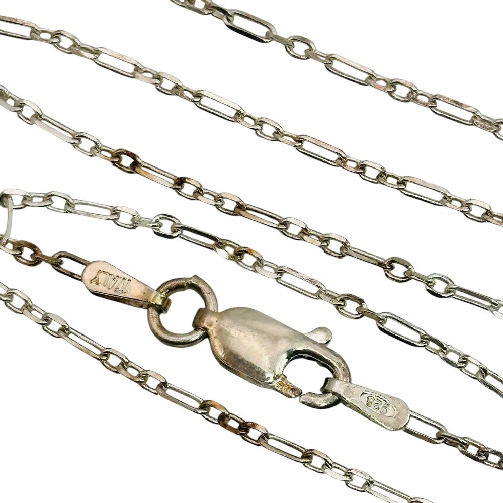 Lot 457: Italy Sterling Cable Chain Necklace