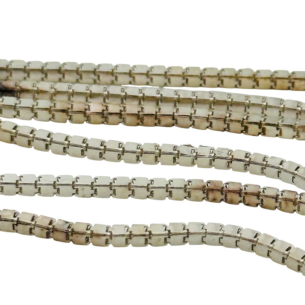 Lot 470: Signed Mexico Sterling Box Chain Necklace