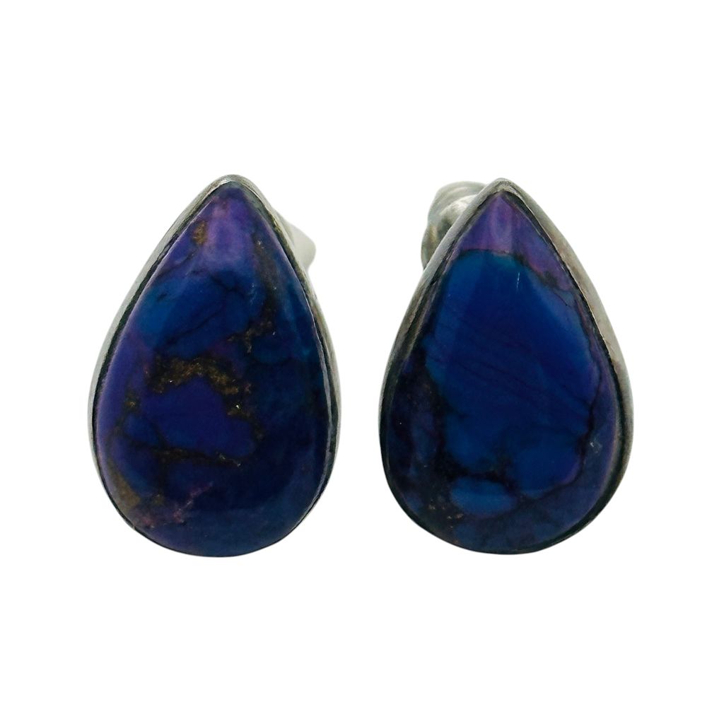 Lot 499: Philippines Sterling Purple Turquoise Earrings