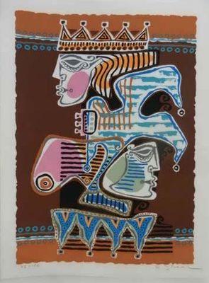 פנחס שער - ליטו איכותי כ45 על 65 חתום