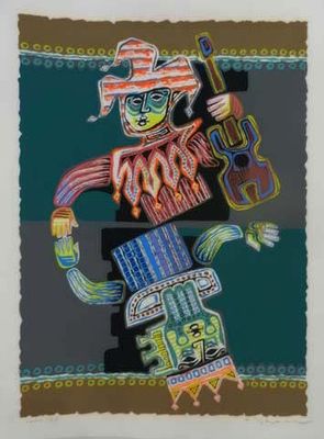 פנחס שער - ליטו חתום איכותי כ40 על 60