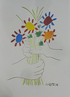 פיקסו - הדפס ליטוגרפי כ40 על 56