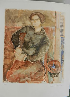 סטימצקי - ליטוגרפיה נדירה חתומה כ45 על 75