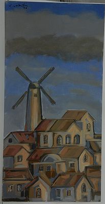 לא מוכר לי - מקור על בד מודבק כ38 על 76