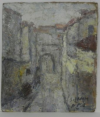 לם - מקור על דיקט כ35 על 31