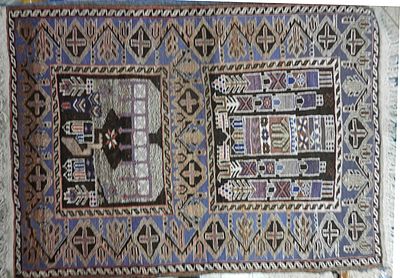 עבודת יד - שטיח אפגאני עבודת יד כ135 על 90