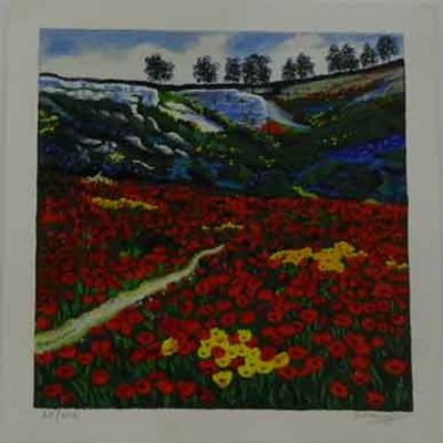 הדי קון - ליטוגרפיה חתומה כ33 על 36