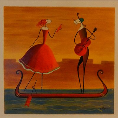 מייטלב - ליטוגרפיה חתומה כ35 על 35