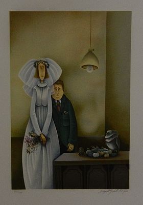 יורש אביגייל - ליטו מורלו חתום עי הציירת כ40 על 30