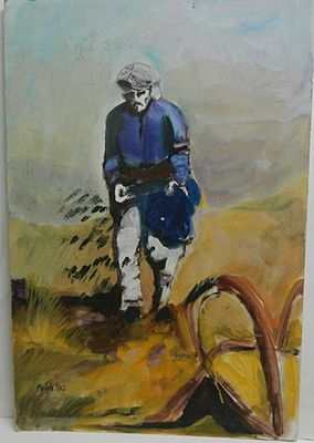 פז משה - מקור על קרטון כ30 על 50