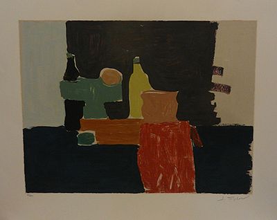 טפלר - ליטוגרפיה חתומה נדירה כ35 על 50