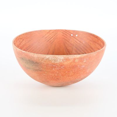 Anasazi Tsegi Canyon Black on Red Bowl. Anasazi Tsegi canyon black-on-red ceramic bowl, ca.