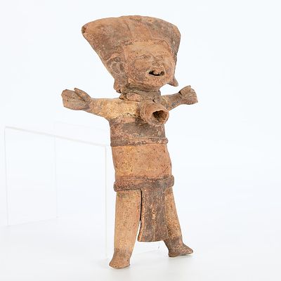 Veracruz Sonriente Smiling Figure Pottery. Veracruz pre-Columbian 'sonriente' (smiling figure)