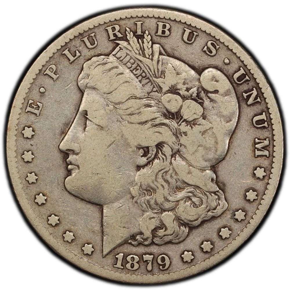 1879-CC Capped Die Morgan Silver Dollar PCGS F12. One 1879-CC capped die Morgan silver dollar. 