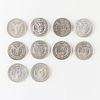 Grp 9 1878-1880 Morgan Silver Dollars. Group of nine Morgan silver dollars from 1878-1880 Image - 1