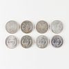 8 Morgan Silver Dollars. Group of eight Morgan silver dollar coins including: one 1899, one Image - 1