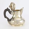 Lrg 19th c. Continental Sterling Silver Hot Water Pot. Large sterling silver hot water pot with Image - 3