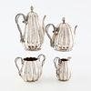 Bradbury & Sons Sheffield Plate Tea Set. Thomas Bradbury &amp; Sons Sheffield Plate Tea Service Image - 1