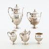 Hirsch & Co. Sterling Silver Tea Set - 76 ozt. Hirsch &amp; Co. five piece sterling silver tea Image - 1