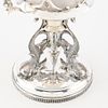 Victorian Silverplate & Glass Pickle Dish. Victorian silver plated mounted glass pickle dish. Image - 6