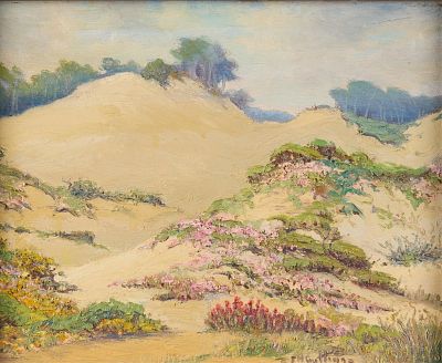 Francis "Frank" Cutting Landscape Painting. Francis "Frank" Cutting (American, 1872-1964). Oil 