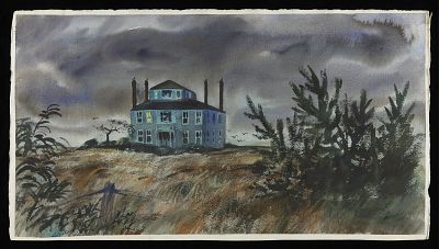 C. Robert Perrin Double-Sided Painting. Charles Robert Perrin (American, 1915-1999). 