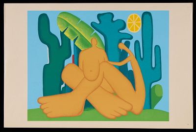 Tarsila do Amaral "Anthropofagia" Serigraph. Tarsila do Amaral (Brazilian, 1886-1973). Serigraph 