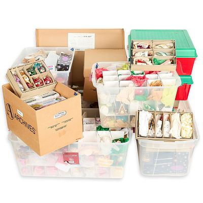 Lrg Collection of Christmas Ornaments Incl. Radko. Large collection of assorted Christmas 