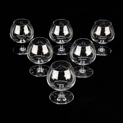 Set 6 Baccarat "Degustation" Cognac Glasses. Baccarat, France. Set of 6 "Degustation" crystal 