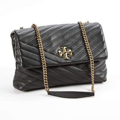 Tory Burch Kira Chevron Shoulder Bag. Tory Burch Kira chevron shoulder bag. in black quilted 