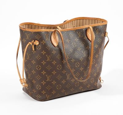 Louis Vuitton Neverfull MM. Louis Vuitton Neverfull moyen modele circa 2013. In brown LV 