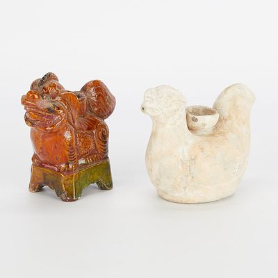 2 Southeast Asian Ceramic Animals. Group of two Southeast Asian ceramic animals, likely from 
