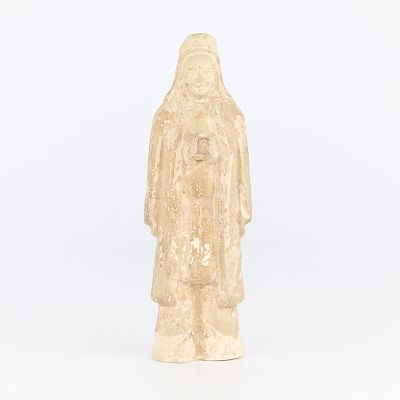 Chinese Tang Dynasty Terracotta Tomb Figure. A Chinese Tang Dynasty terracotta pottery mingqi 
