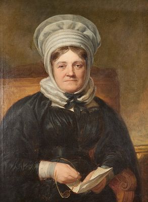 19th c. Continental School Portrait Painting. Continental school oil on canvas portrait of a 
