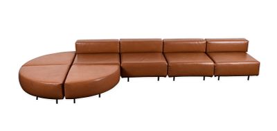 7 Pc Harvey Probber "Cubo" MCM Sectional Sofa. Harvey Probber Inc., United States. Mid-century 