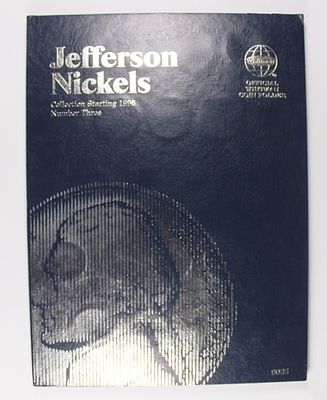 PARTIAL FILLED JEFFERSON NICKEL ALBUM. WHITMAN NUMBER 3. STARTING AT 1996. MISSING 2009-P AND 