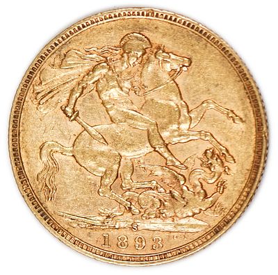 England (Great Britain) – Australia Sydney – 1 Sovereign 1893 S – Victoria – XF - Gold 917, 7.98g
. 