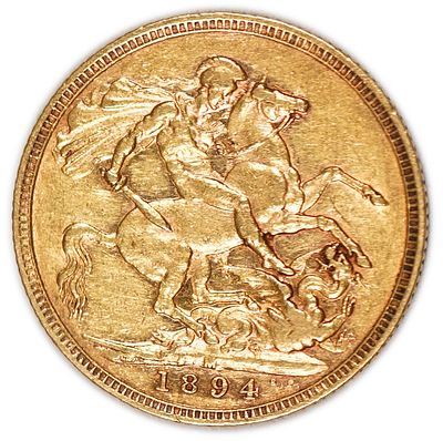 England (Great Britain) – Australia Melbourne – 1 Sovereign 1894 M – Victoria – XF - Gold 917 