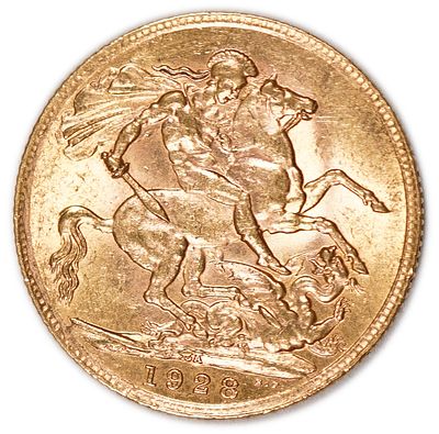 England (Great Britain) – 1 Sovereign 1928 – South Africa - Edward VII – XF - Gold 917, 7.98g
. O 