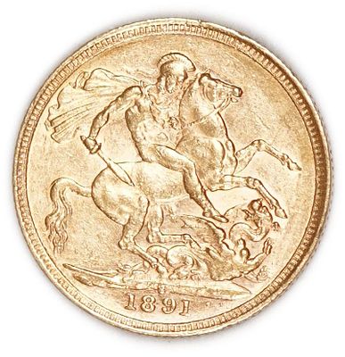 England (Great Britain) – Australia Sydney – 1 Sovereign 1891 S – Victoria – XF - Gold 917, 7.98g
. 