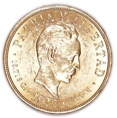 Cuba - 10 Pesos 1915 - Jos&eacute; Mart&iacute; - Gold .900, 16.72g
. Only 10% Commission + VAT on this item 
