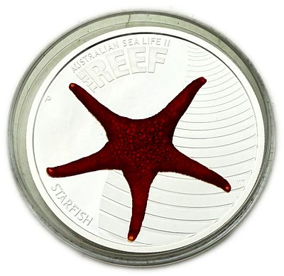 Australia - 50 Cents 2011 - Elizabeth II 4th Portrait - Starfish - Silver 999, 15.57g (0.5 OZ) 