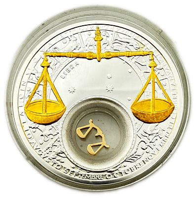 Belarus - 20 Roubles 2013 - Libra - Silver 925, 28.28g (NET 26.16g, 0.84 OZ), 41mm
. Commemorati 