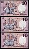 Israel - 14 banknotes of 10 Pounds (Lirot) 1958 - Blue Serial Number - Different prefix - Most Image - 3