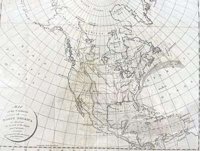 C.F. Volney, "Map of the Continent of North America To Illustrate the System of The Winds and 
