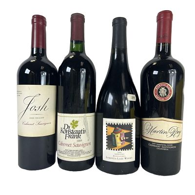 4 bottles - 1 bottle Cabernet Sauvignon 2019 JOSH CELLARS (CA), 1 bottle Cabernet Sauvignon 
